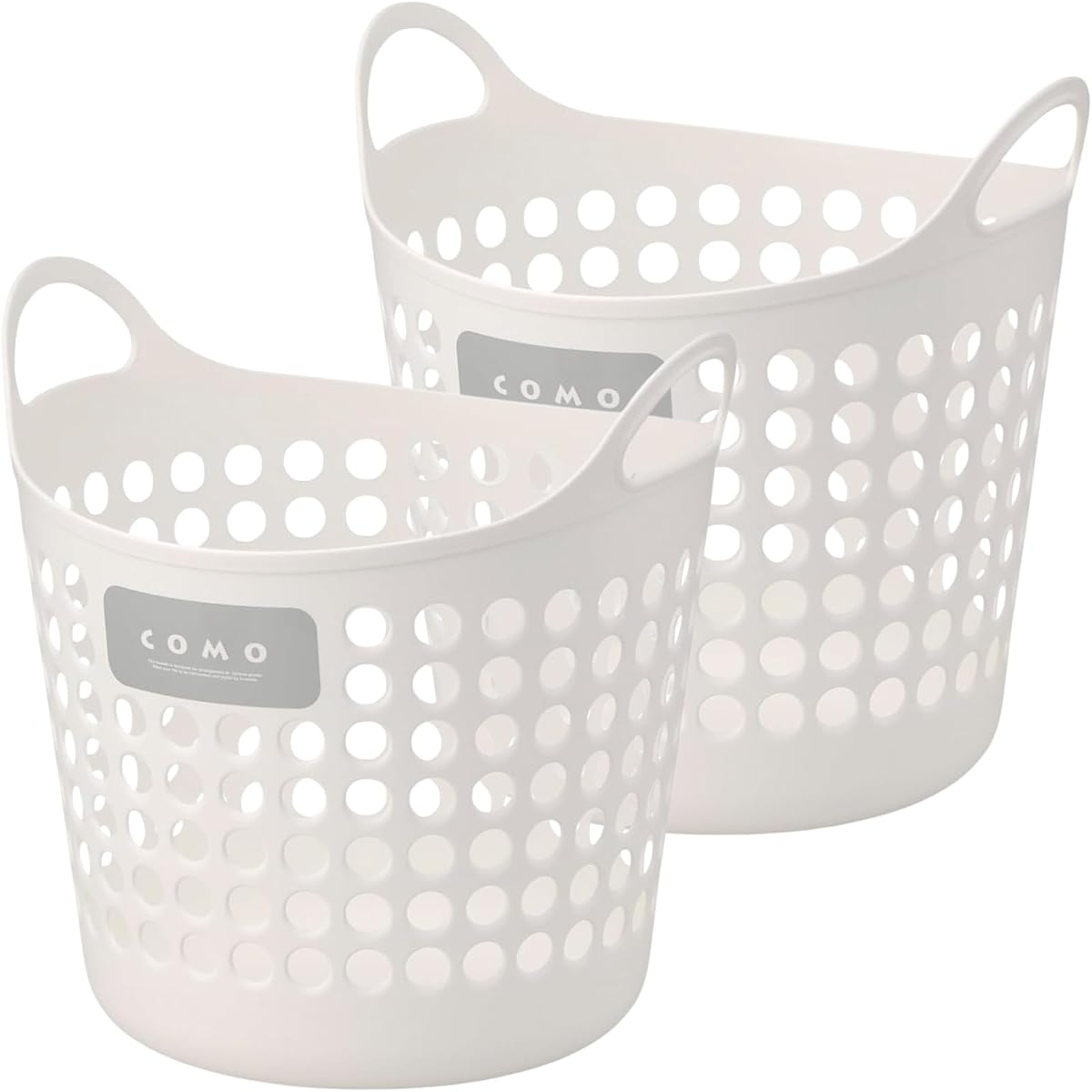 Como Basket, Medium, Set of 2, White