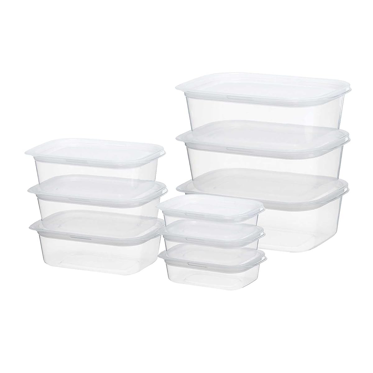 Easy Pack Square 9 Pack Clear White