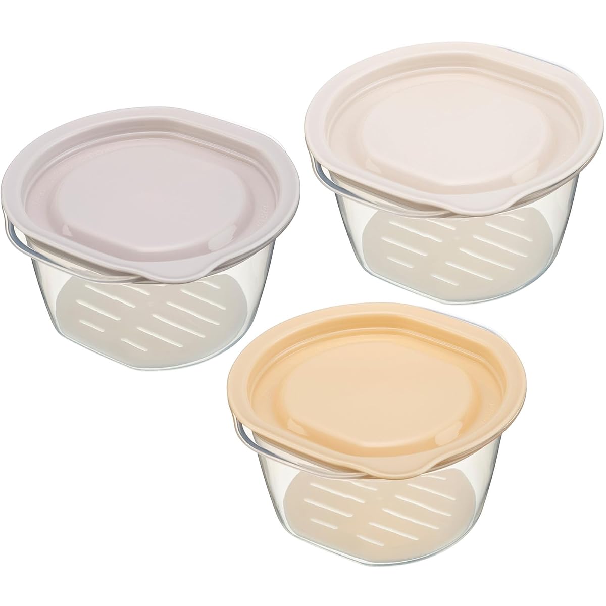 Rice Containers with Soot Rice Containers, Set of 3