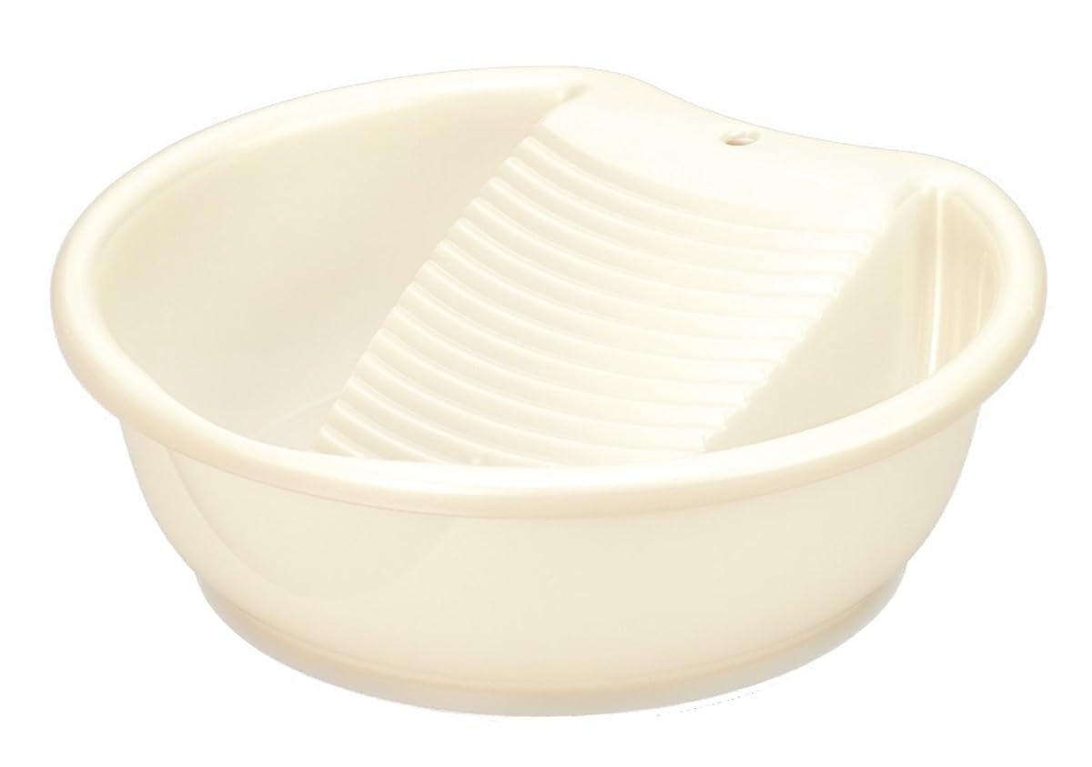 White Rub Wash Plastic Laundry Pail